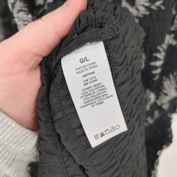 Dynamite Smocked Long Sleeve Dress - Picture 7 of 7